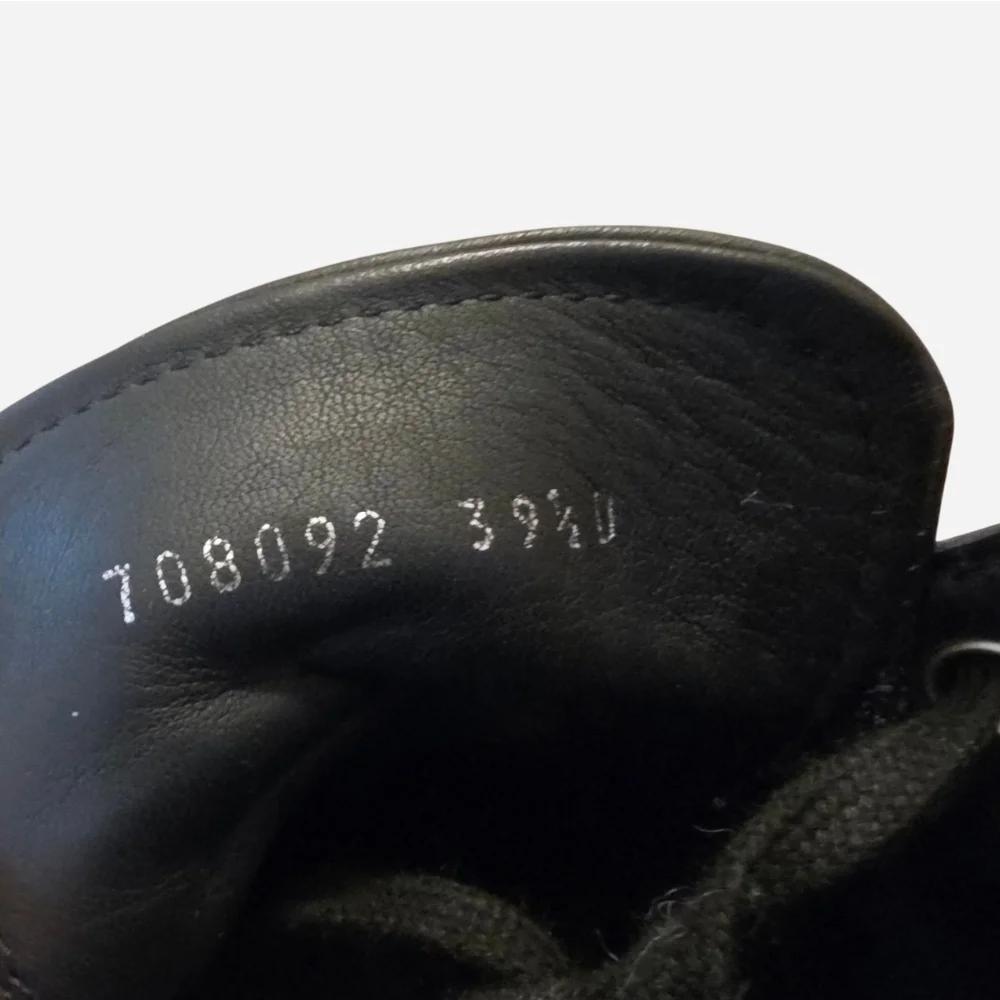 Alexander McQueen Tread Slick Spike Black Leather High-Top Sneaker Boot 39.5/9.5